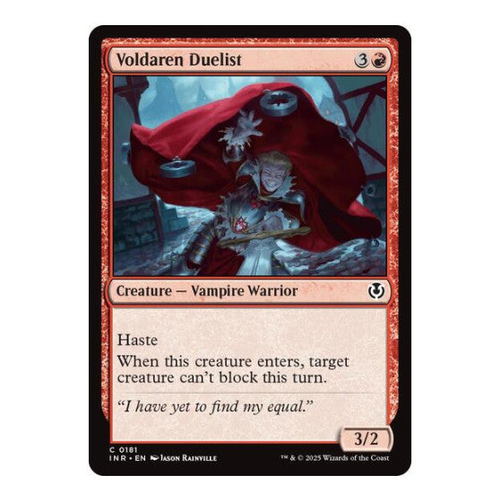 Voldaren Duelist (INR) #181 Common (Lightly Played) Innistrad Remastered Magic: The Gathering: 2025