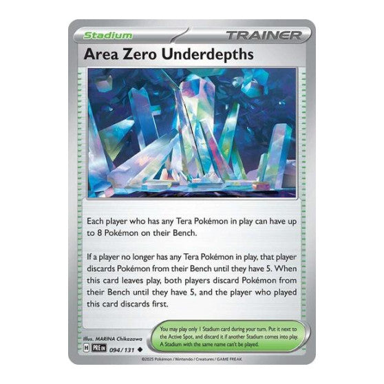 Area Zero Underdepths (PRE) #094/131 Uncommon (Moderately Played) SV: Prismatic Evolutions Pokemon: 2025