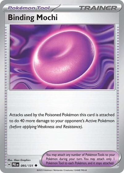 Binding Mochi (PRE) #095/131 Uncommon (Reverse Holofoil Near Mint) SV: Prismatic Evolutions Pokemon: 2025