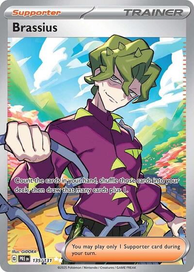 Brassius (PRE) #135/131 Ultra Rare (Holofoil Near Mint) SV: Prismatic Evolutions Pokemon: 2025