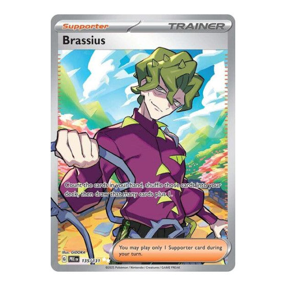 Brassius (PRE) #135/131 Ultra Rare (Holofoil Near Mint) SV: Prismatic Evolutions Pokemon: 2025