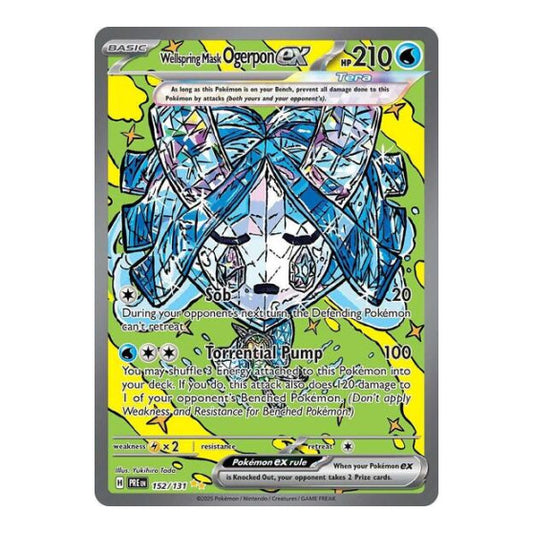 Wellspring Mask Ogerpon ex - 152/131 (PRE) #152/131 Special Illustration Rare (Holofoil Lightly Played) SV: Prismatic Evolutions Pokemon: 2025