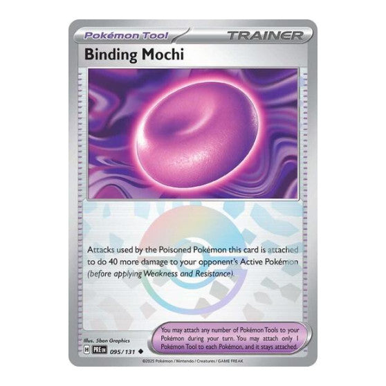 Binding Mochi (Poke Ball Pattern) (PRE) #095/131 Uncommon (Holofoil Near Mint) SV: Prismatic Evolutions Pokemon: 2025