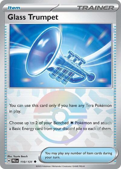 Glass Trumpet Poke Ball Pattern (PRE) #110/131 Uncommon (Holofoil Near Mint) SV: Prismatic Evolutions Pokemon: 2025