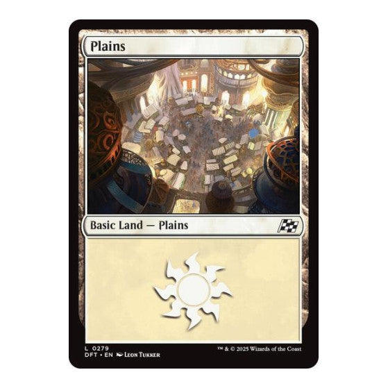 Plains (0279) (DFT) #279 Land (Foil Lightly Played) Aetherdrift Magic: The Gathering: 2025