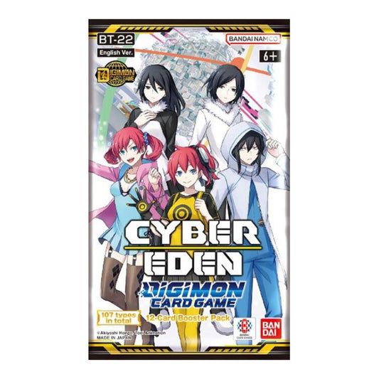Cyber Eden Booster Pack (BT-22) None (Unopened) Cyber Eden Digimon Card Game: 2025