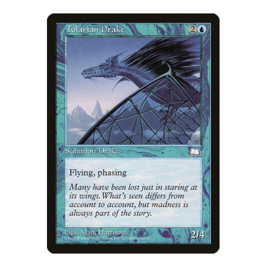 Tolarian Drake (WTH) #55 Common (Lightly Played) Weatherlight Magic: The Gathering: 1997