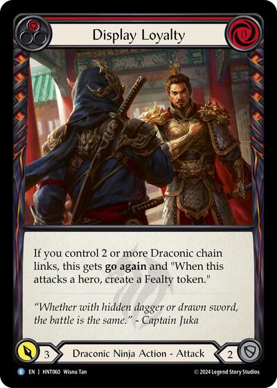 Display Loyalty Red () #HNT060 Rare (Lightly Played) The Hunted Flesh and Blood TCG: 2025