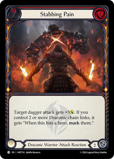 Stabbing Pain Red () #HNT114 Common (Lightly Played) The Hunted Flesh and Blood TCG: 2025