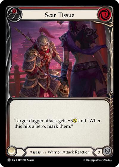 Scar Tissue Red () #HNT208 Common (Lightly Played) The Hunted Flesh and Blood TCG: 2025