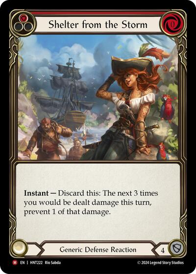 Shelter from the Storm () #HNT222 Majestic (Near Mint) The Hunted Flesh and Blood TCG: 2025