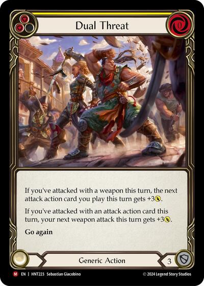 Dual Threat () #HNT223 Majestic (Near Mint) The Hunted Flesh & Blood TCG: 2025