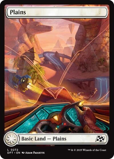 Plains 0272 (DFT) #272 Land Aetherdrift Magic: The Gathering: 2025