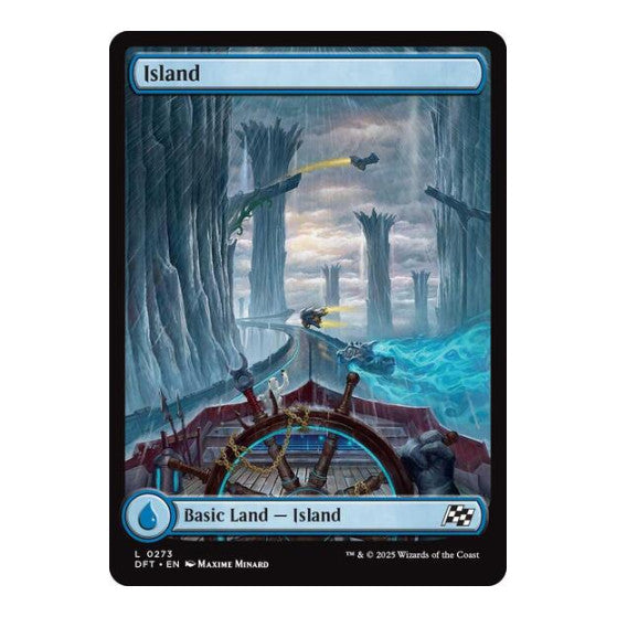 Island (0273) (DFT) #273 Land (Lightly Played) Aetherdrift Magic: The Gathering: 2025