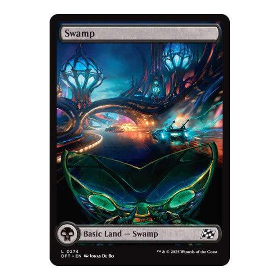 Swamp (0274) (DFT) #274 Land (Foil Lightly Played) Aetherdrift Magic: The Gathering: 2025