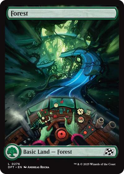 Forest 0276 (DFT) #276 Land (Lightly Played) Aetherdrift Magic: The Gathering: 2025