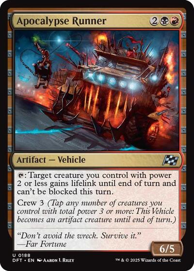 Apocalypse Runner (DFT) #188 Uncommon (Lightly Played) Aetherdrift Magic: The Gathering: 2025