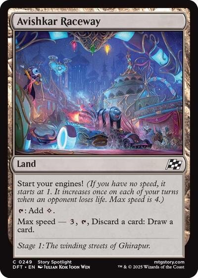 Avishkar Raceway (DFT) #249 Common (Lightly Played) Aetherdrift Magic: The Gathering: 2025