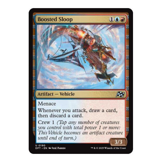 Boosted Sloop (DFT) #190 Uncommon (Lightly Played) Aetherdrift Magic: The Gathering: 2025