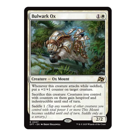 Bulwark Ox (DFT) #7 Rare (Foil Lightly Played) Aetherdrift Magic: The Gathering: 2025