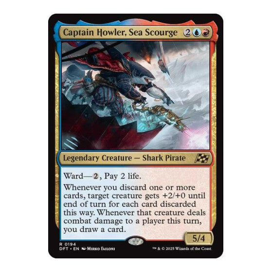 Captain Howler, Sea Scourge (DFT) #194 Rare (Lightly Played) Aetherdrift Magic: The Gathering: 2025