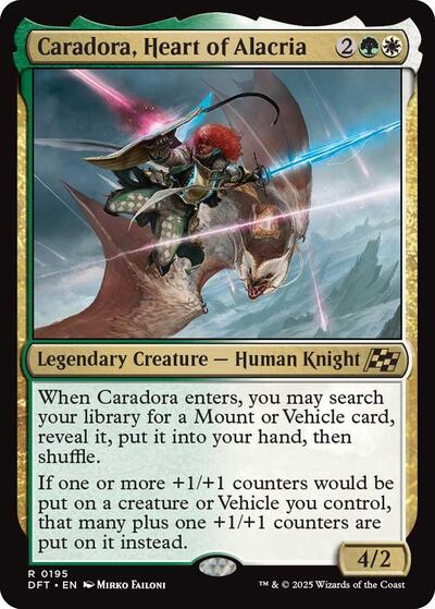 Caradora Heart of Alacria (DFT) #195 Rare Aetherdrift Magic: The Gathering: 2025