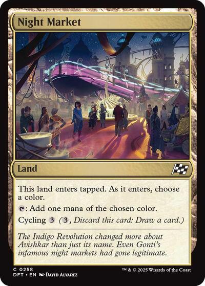 Night Market (DFT) #258 Common (Lightly Played) Aetherdrift Magic: The Gathering: 2025