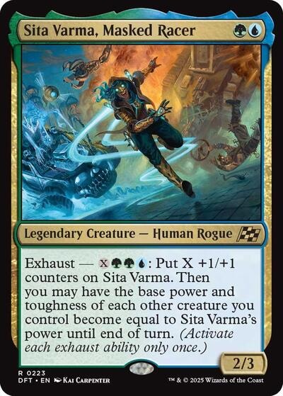 Sita Varma Masked Racer (DFT) #223 Rare (Lightly Played) Aetherdrift Magic: The Gathering: 2025