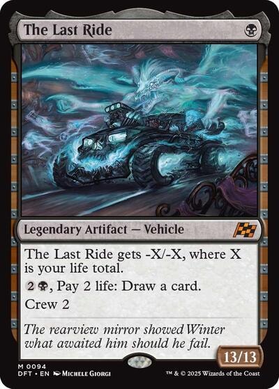 The Last Ride (DFT) #94 Mythic Rare (Foil Near Mint) Aetherdrift Magic: The Gathering: 2025