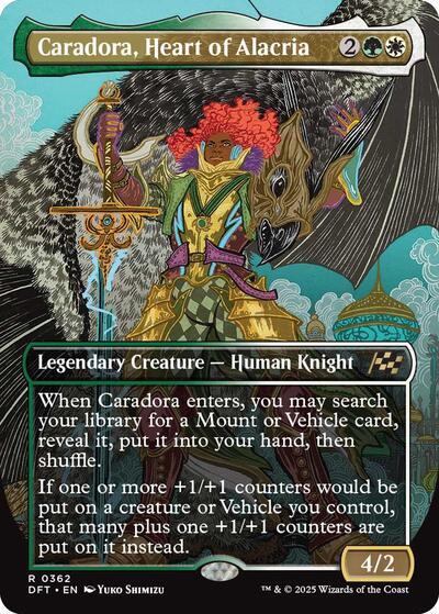 Caradora Heart of Alacria Borderless (DFT) #362 Rare (Lightly Played) Aetherdrift Magic: The Gathering: 2025