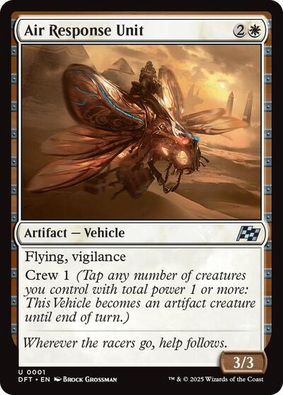 Air Response Unit (DFT) #1 Uncommon (Lightly Played) Aetherdrift Magic: The Gathering: 2025