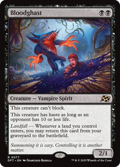 Bloodghast (DFT) #77 Rare (Lightly Played) Aetherdrift Magic: The Gathering: 2025