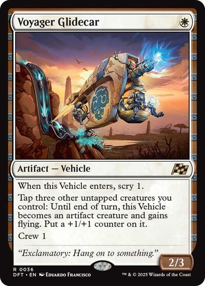 Voyager Glidecar (DFT) #36 Rare Aetherdrift Magic: The Gathering: 2025