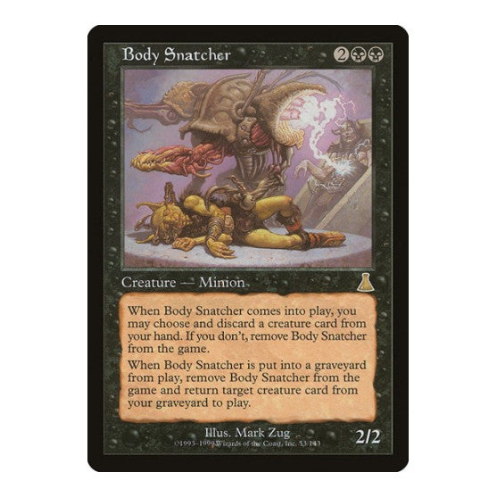 Body Snatcher (UDS) #53 Rare (Lightly Played) Urza's Destiny Magic: The Gathering: 1999