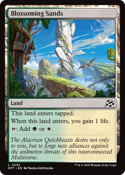 Blossoming Sands (DFT) #252 Land (Lightly Played) Aetherdrift Magic: The Gathering: 2025