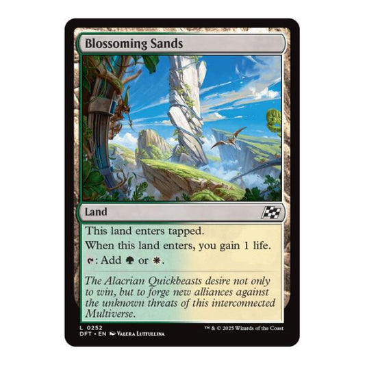 Blossoming Sands (DFT) #252 Land (Lightly Played) Aetherdrift Magic: The Gathering: 2025