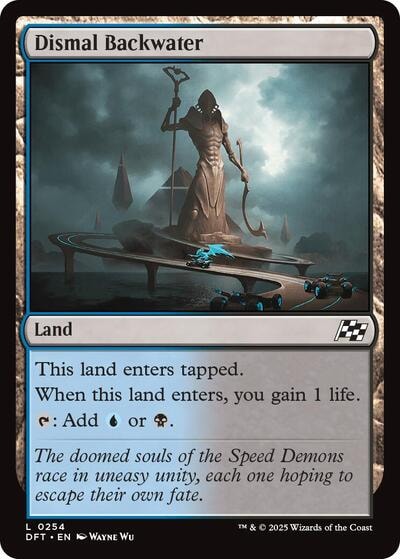 Dismal Backwater (DFT) #254 Land (Lightly Played) Aetherdrift Magic: The Gathering: 2025