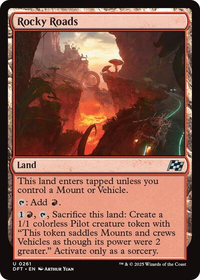 Rocky Roads (DFT) #261 Uncommon (Lightly Played) Aetherdrift Magic: The Gathering: 2025