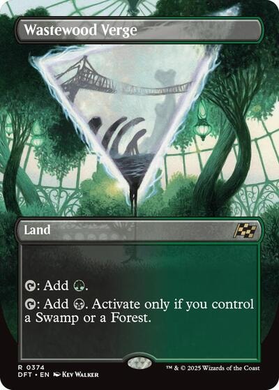Wastewood Verge Borderless (DFT) #374 Rare (Near Mint) Aetherdrift Magic: The Gathering: 2025
