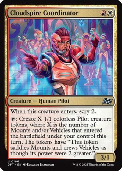 Cloudspire Coordinator (DFT) #196 Uncommon (Lightly Played) Aetherdrift Magic: The Gathering: 2025