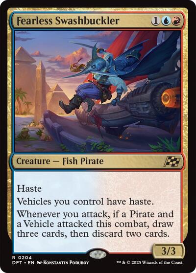 Fearless Swashbuckler (DFT) #204 Rare (Lightly Played) Aetherdrift Magic: The Gathering: 2025