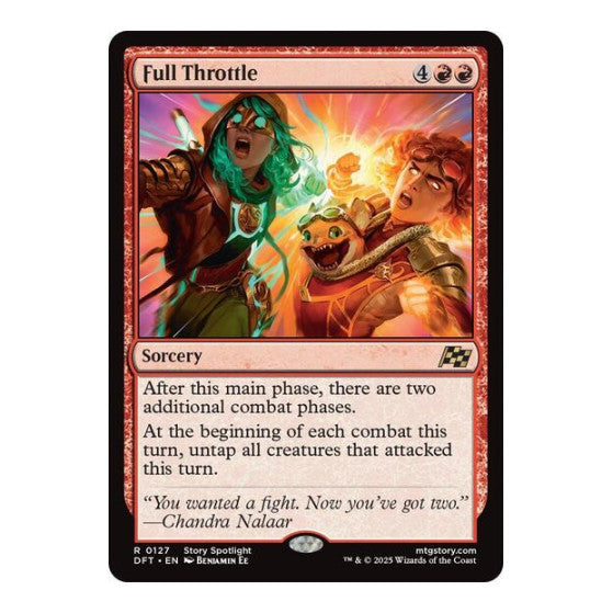 Full Throttle (DFT) #127 Rare (Lightly Played) Aetherdrift Magic: The Gathering: 2025
