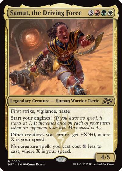 Samut the Driving Force (DFT) #222 Rare (Near Mint) Aetherdrift Magic: The Gathering: 2025