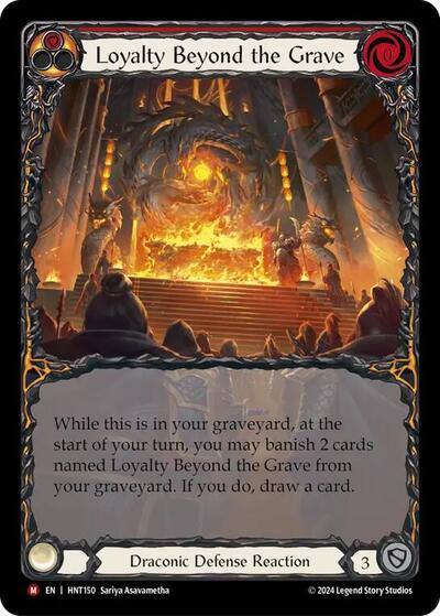 Loyalty Beyond the Grave Extended Art () #HNT150 Majestic (Rainbow Foil Near Mint) The Hunted Flesh and Blood TCG: 2025