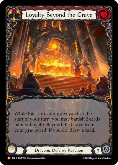 Loyalty Beyond the Grave Extended Art () #HNT150 Majestic (Rainbow Foil Near Mint) The Hunted Flesh and Blood TCG: 2025