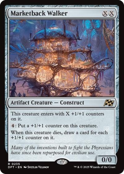 Marketback Walker (DFT) #235 Rare (Lightly Played) Aetherdrift Magic: The Gathering: 2025