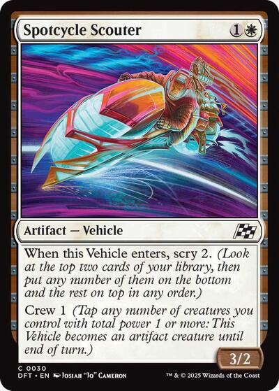 Spotcycle Scouter (DFT) #30 Common (Lightly Played) Aetherdrift Magic: 2025
