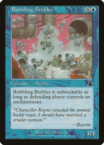 Bubbling Beebles (UDS) #29 Common (Lightly Played) Urza's Destiny Magic: The Gathering: 1999