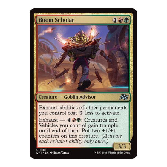 Boom Scholar (DFT) #189 Uncommon (Lightly Played) Aetherdrift Magic: The Gathering: 2025