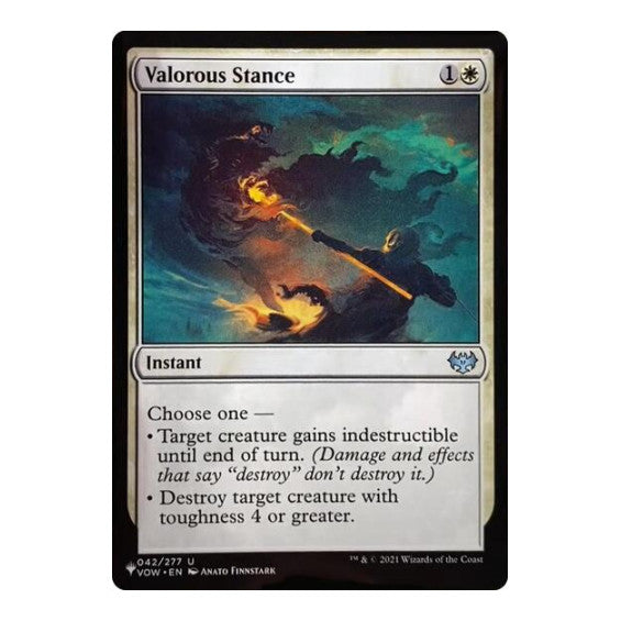 Valorous Stance (VOW) (LIST) #042/277 Uncommon (Lightly Played) The List Reprints Magic: The Gathering: 2026